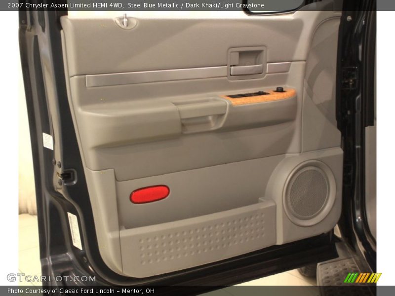 Steel Blue Metallic / Dark Khaki/Light Graystone 2007 Chrysler Aspen Limited HEMI 4WD