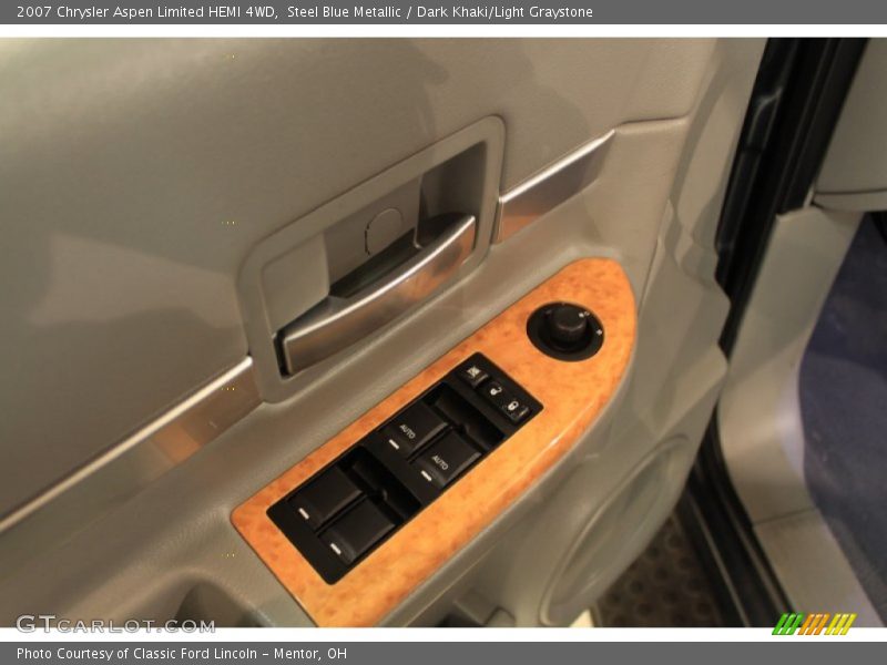 Steel Blue Metallic / Dark Khaki/Light Graystone 2007 Chrysler Aspen Limited HEMI 4WD