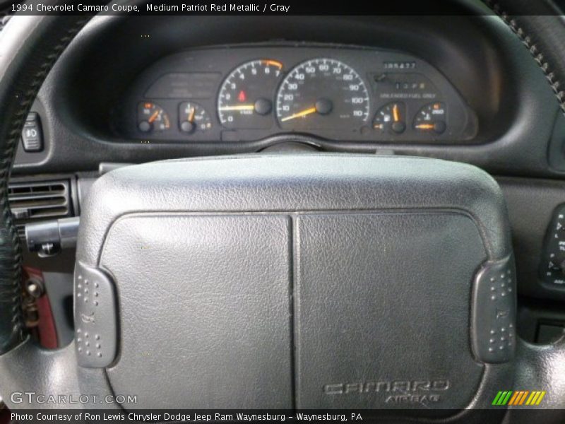 Medium Patriot Red Metallic / Gray 1994 Chevrolet Camaro Coupe