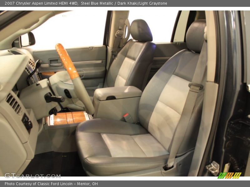 Steel Blue Metallic / Dark Khaki/Light Graystone 2007 Chrysler Aspen Limited HEMI 4WD