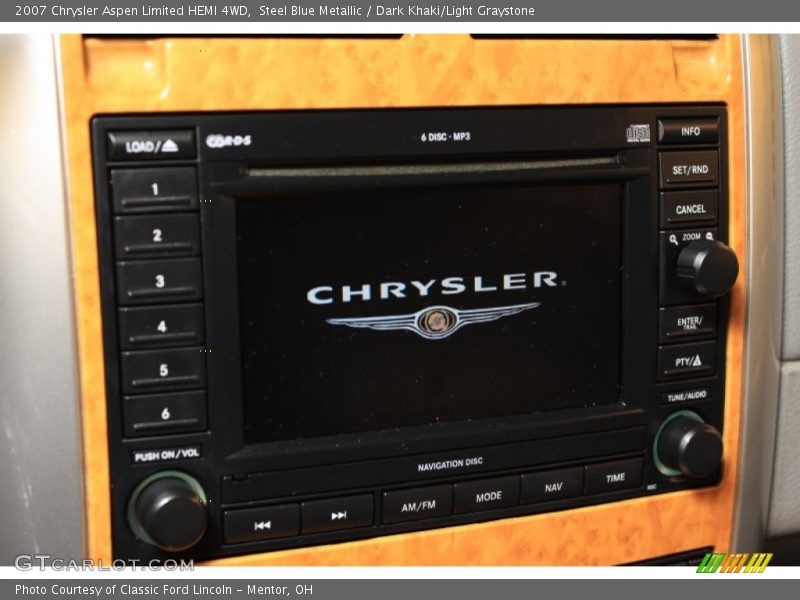 Steel Blue Metallic / Dark Khaki/Light Graystone 2007 Chrysler Aspen Limited HEMI 4WD