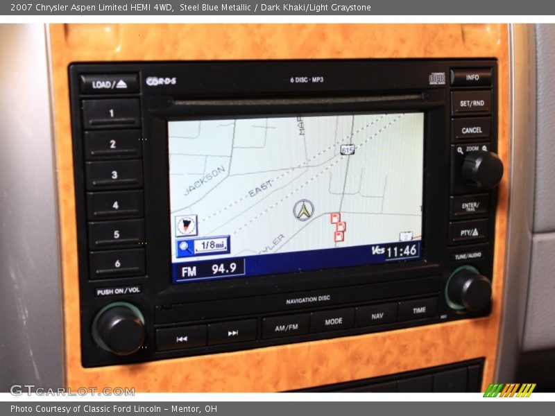 Steel Blue Metallic / Dark Khaki/Light Graystone 2007 Chrysler Aspen Limited HEMI 4WD