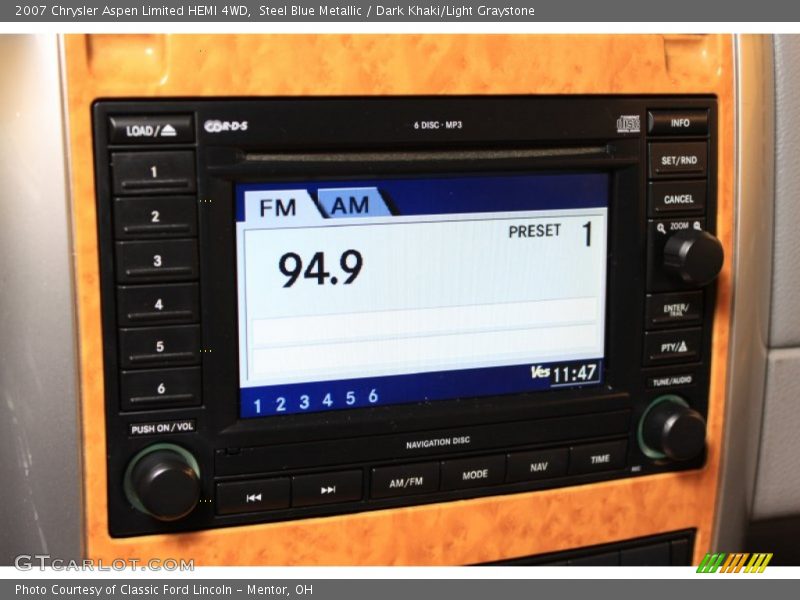Steel Blue Metallic / Dark Khaki/Light Graystone 2007 Chrysler Aspen Limited HEMI 4WD