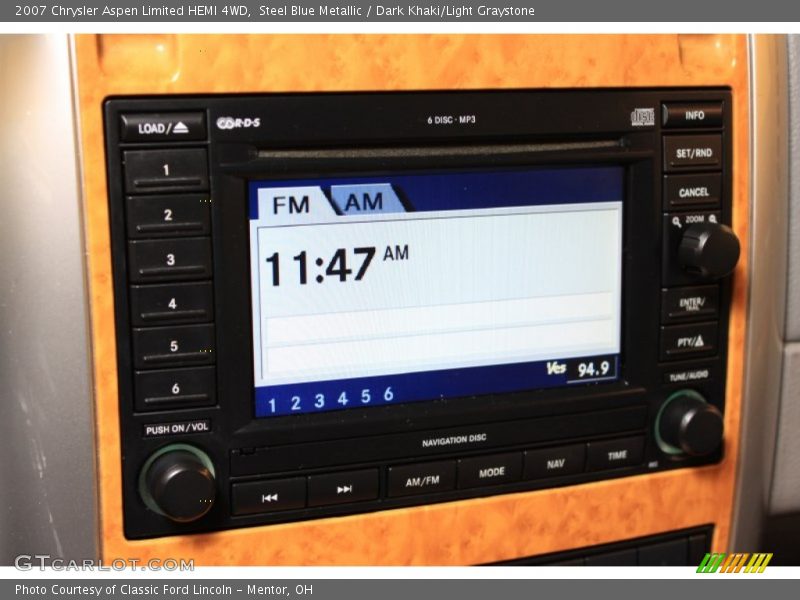 Steel Blue Metallic / Dark Khaki/Light Graystone 2007 Chrysler Aspen Limited HEMI 4WD