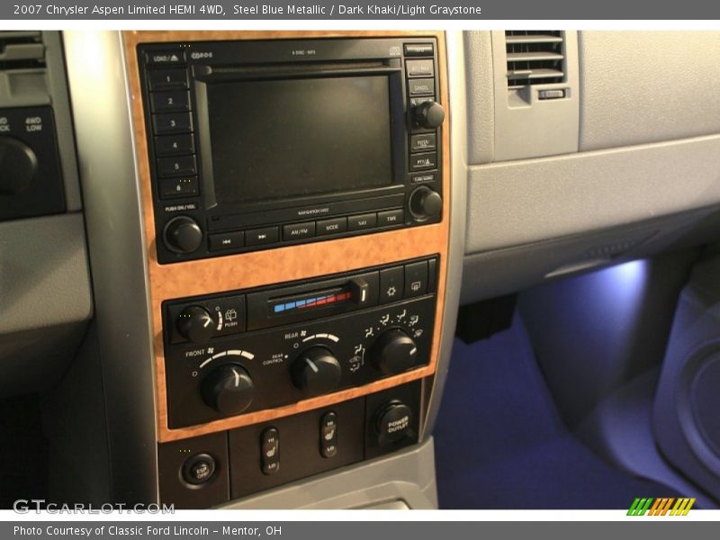 Steel Blue Metallic / Dark Khaki/Light Graystone 2007 Chrysler Aspen Limited HEMI 4WD