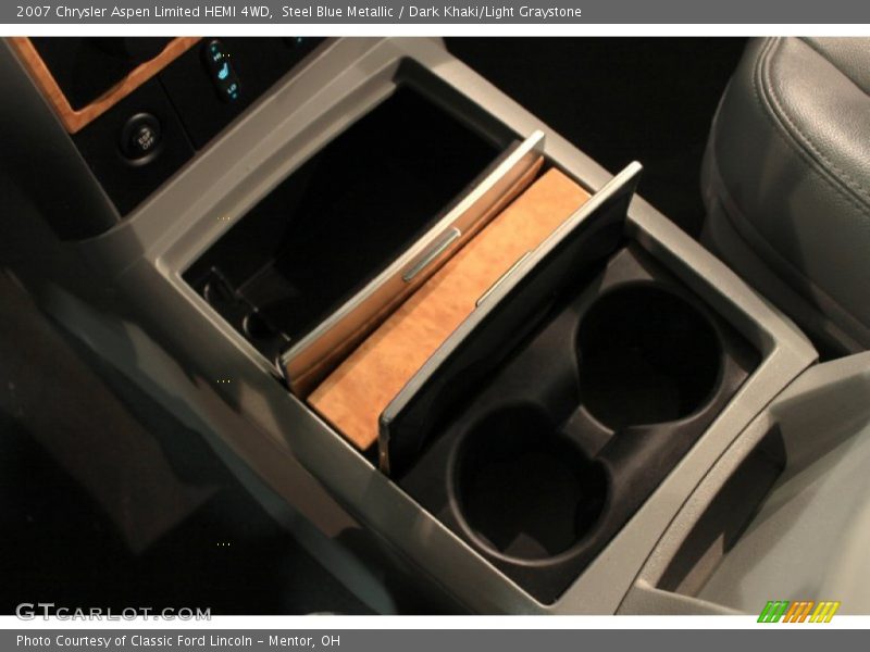 Steel Blue Metallic / Dark Khaki/Light Graystone 2007 Chrysler Aspen Limited HEMI 4WD