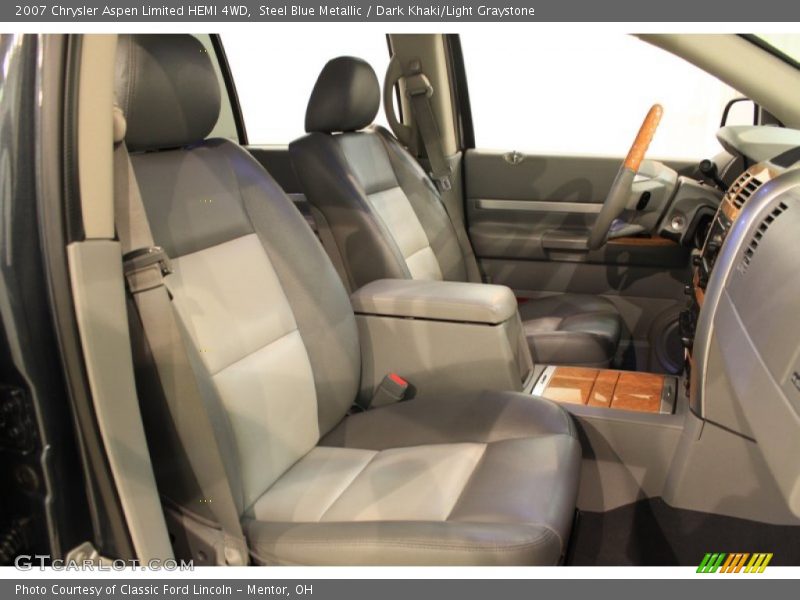 Steel Blue Metallic / Dark Khaki/Light Graystone 2007 Chrysler Aspen Limited HEMI 4WD