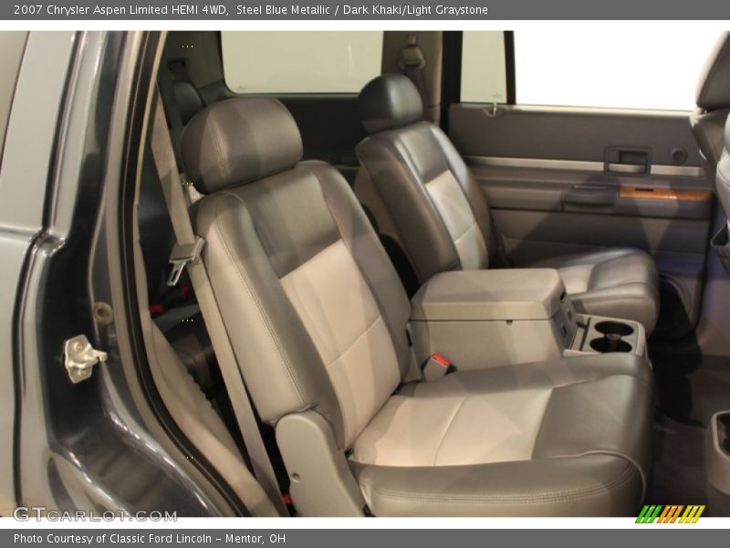 Steel Blue Metallic / Dark Khaki/Light Graystone 2007 Chrysler Aspen Limited HEMI 4WD