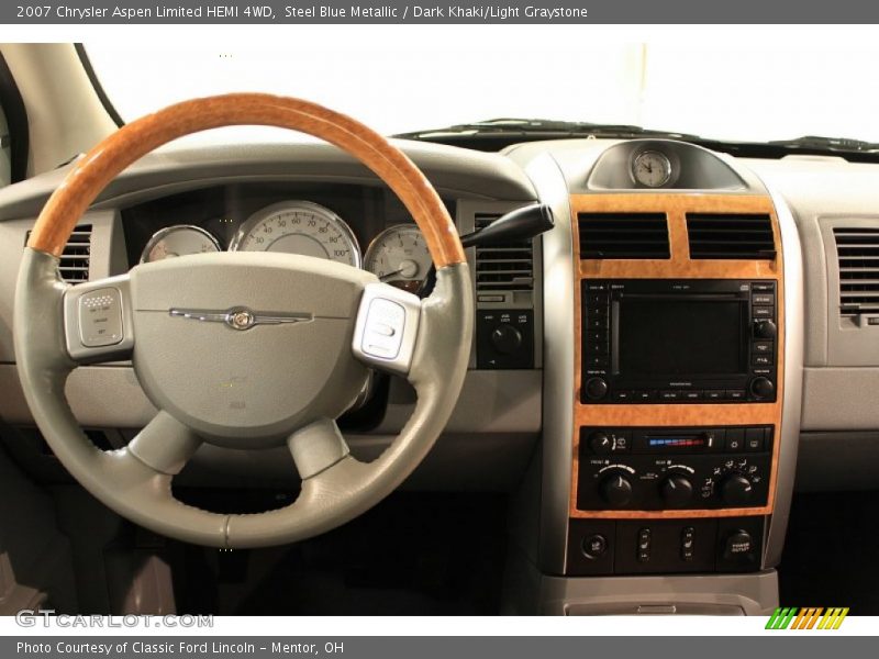 Steel Blue Metallic / Dark Khaki/Light Graystone 2007 Chrysler Aspen Limited HEMI 4WD