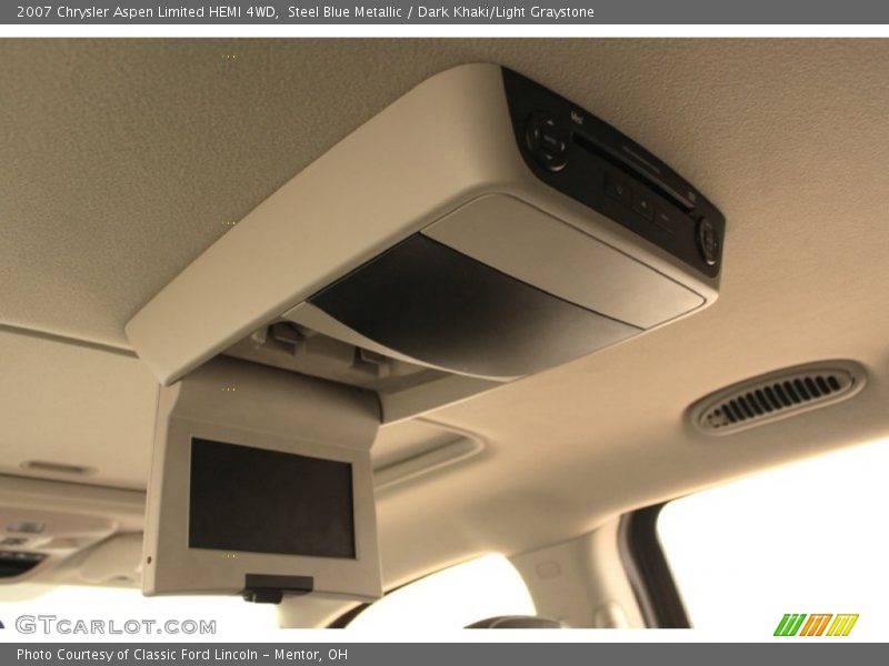 Steel Blue Metallic / Dark Khaki/Light Graystone 2007 Chrysler Aspen Limited HEMI 4WD