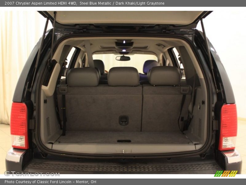 Steel Blue Metallic / Dark Khaki/Light Graystone 2007 Chrysler Aspen Limited HEMI 4WD