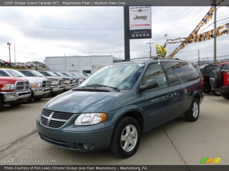 Magnesium Pearl / Medium Slate Gray 2005 Dodge Grand Caravan SXT