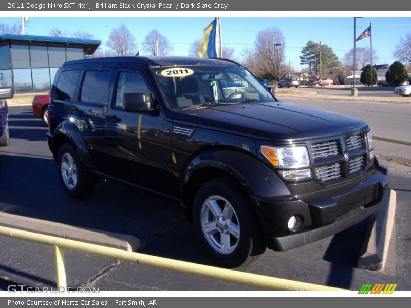 Brilliant Black Crystal Pearl / Dark Slate Gray 2011 Dodge Nitro SXT 4x4