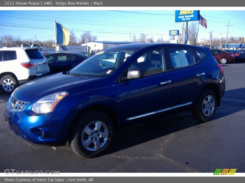 Indigo Blue Metallic / Black 2011 Nissan Rogue S AWD