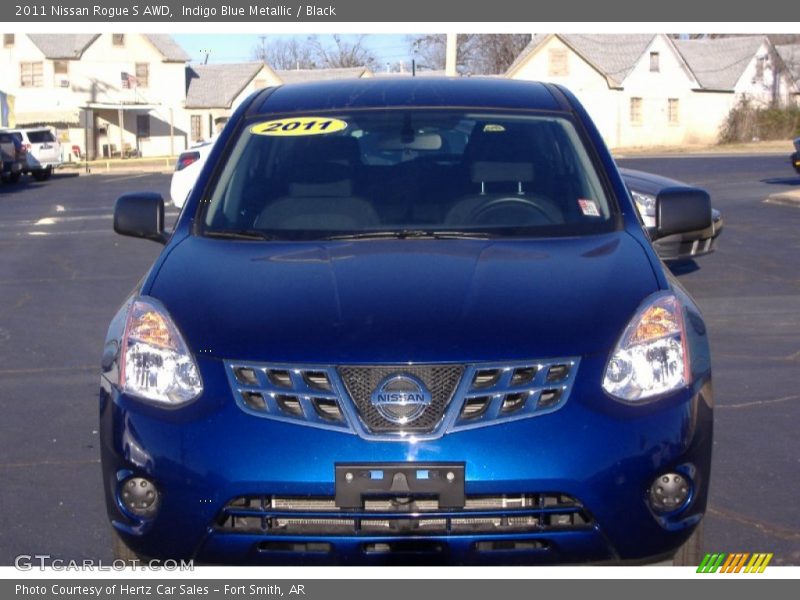 Indigo Blue Metallic / Black 2011 Nissan Rogue S AWD