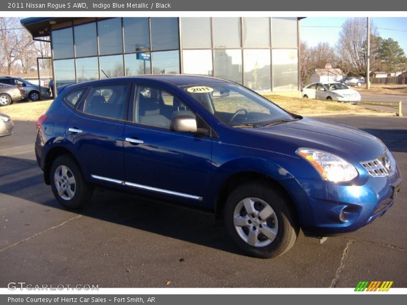 Indigo Blue Metallic / Black 2011 Nissan Rogue S AWD