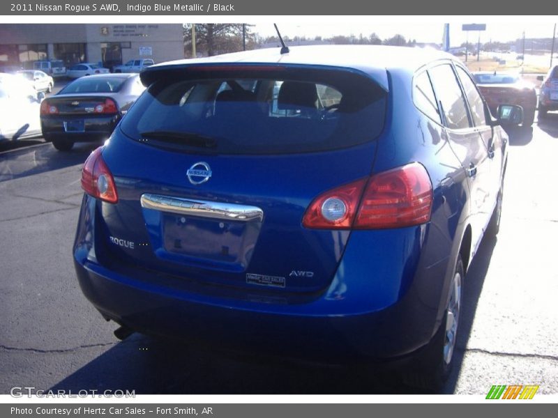 Indigo Blue Metallic / Black 2011 Nissan Rogue S AWD