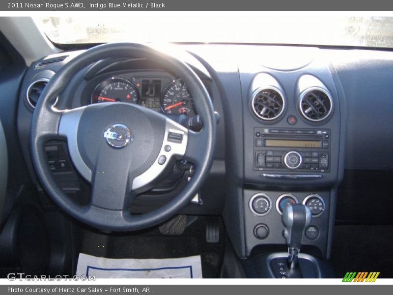 Indigo Blue Metallic / Black 2011 Nissan Rogue S AWD