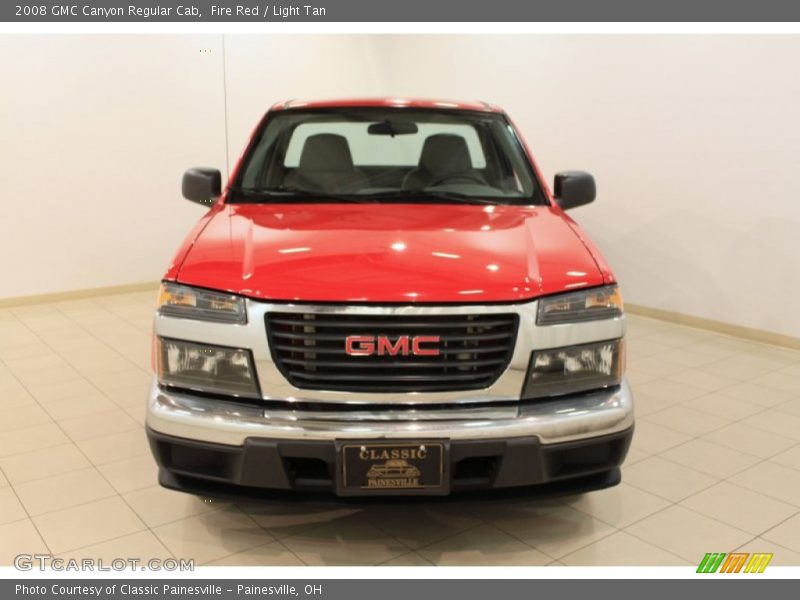 Fire Red / Light Tan 2008 GMC Canyon Regular Cab