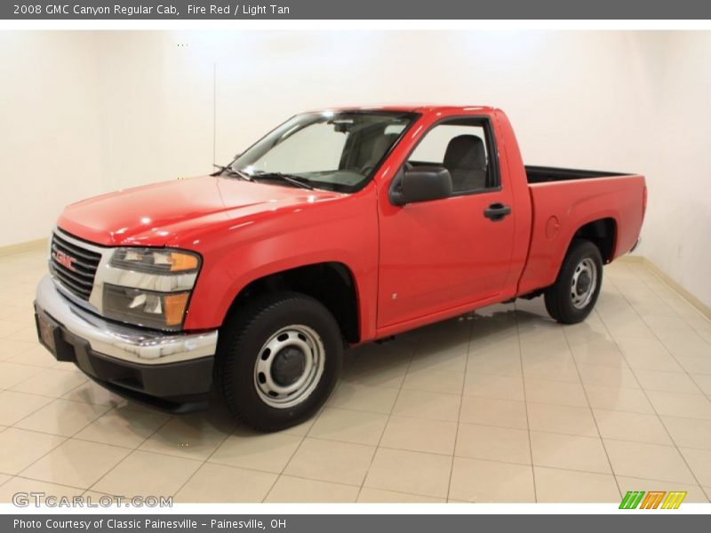 Fire Red / Light Tan 2008 GMC Canyon Regular Cab