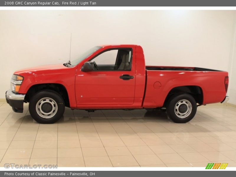 Fire Red / Light Tan 2008 GMC Canyon Regular Cab