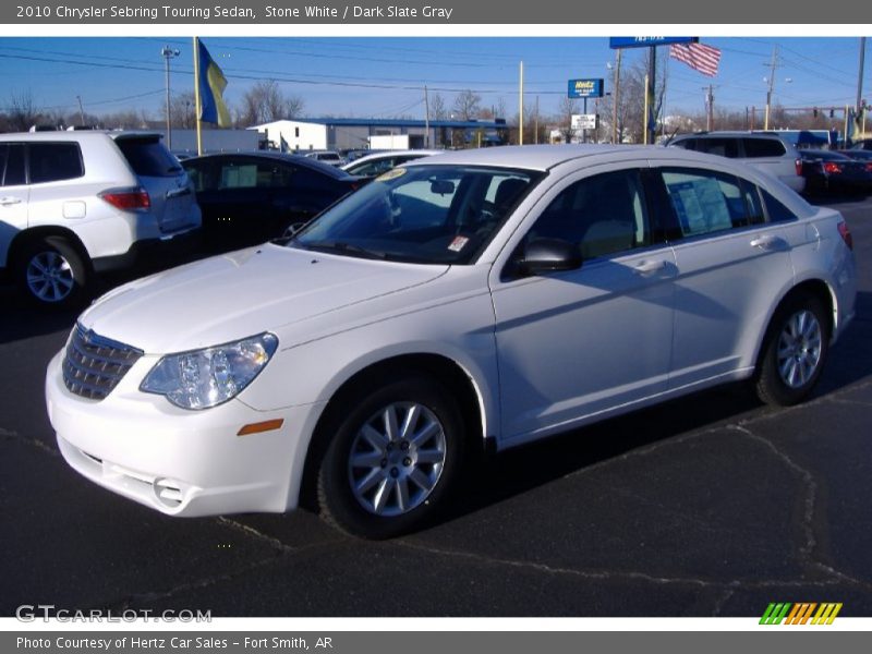 Stone White / Dark Slate Gray 2010 Chrysler Sebring Touring Sedan