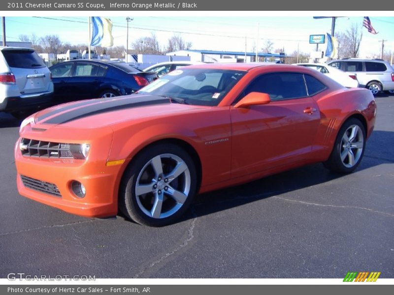 Inferno Orange Metallic / Black 2011 Chevrolet Camaro SS Coupe