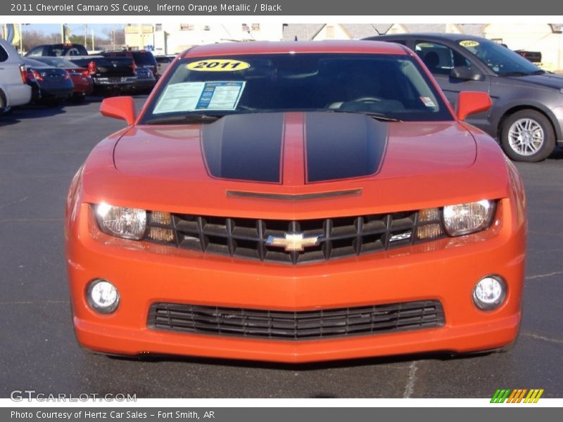 Inferno Orange Metallic / Black 2011 Chevrolet Camaro SS Coupe