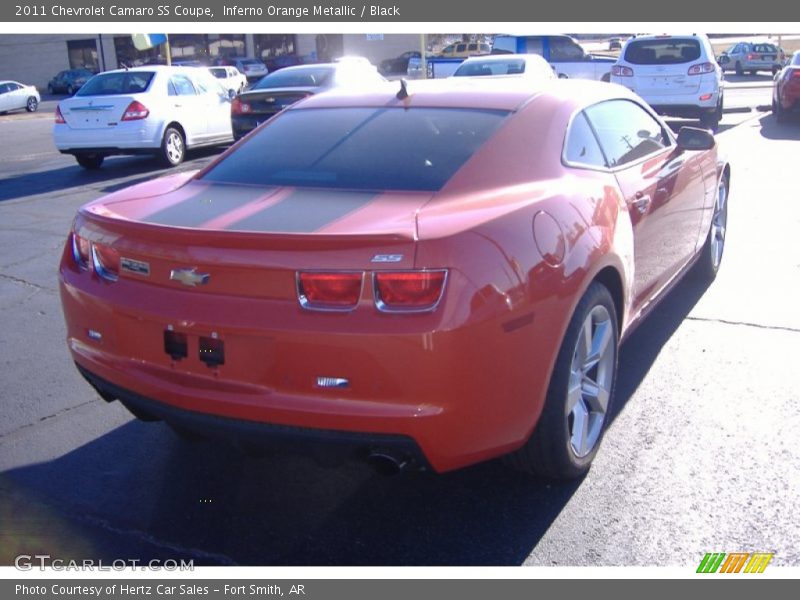 Inferno Orange Metallic / Black 2011 Chevrolet Camaro SS Coupe