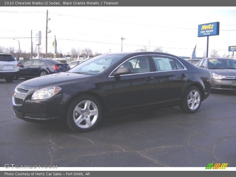 Black Granite Metallic / Titanium 2010 Chevrolet Malibu LS Sedan