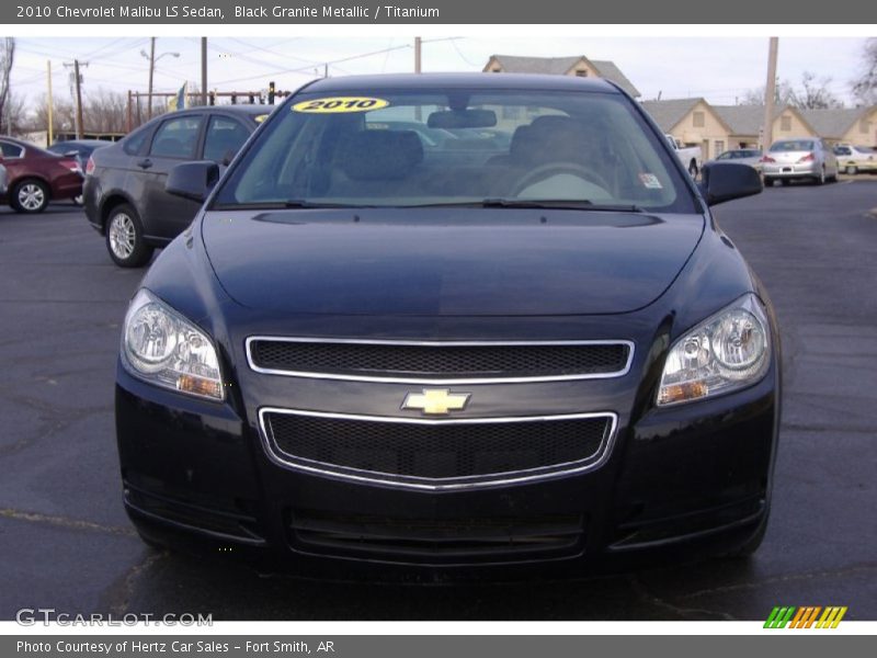 Black Granite Metallic / Titanium 2010 Chevrolet Malibu LS Sedan