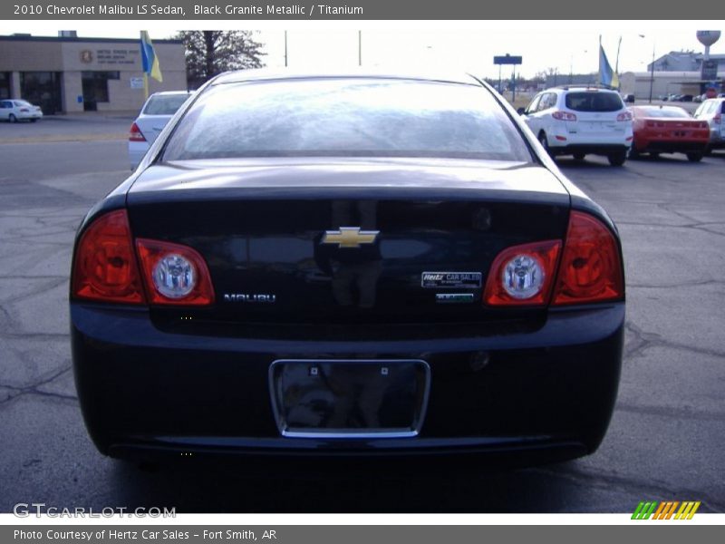 Black Granite Metallic / Titanium 2010 Chevrolet Malibu LS Sedan