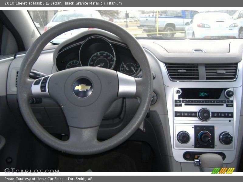 Black Granite Metallic / Titanium 2010 Chevrolet Malibu LS Sedan