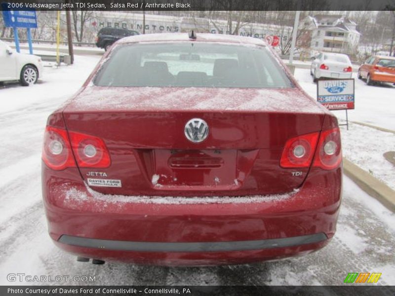 Salsa Red / Anthracite Black 2006 Volkswagen Jetta TDI Sedan
