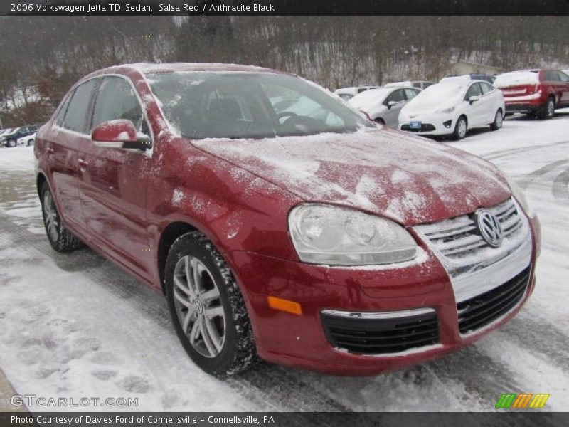Salsa Red / Anthracite Black 2006 Volkswagen Jetta TDI Sedan
