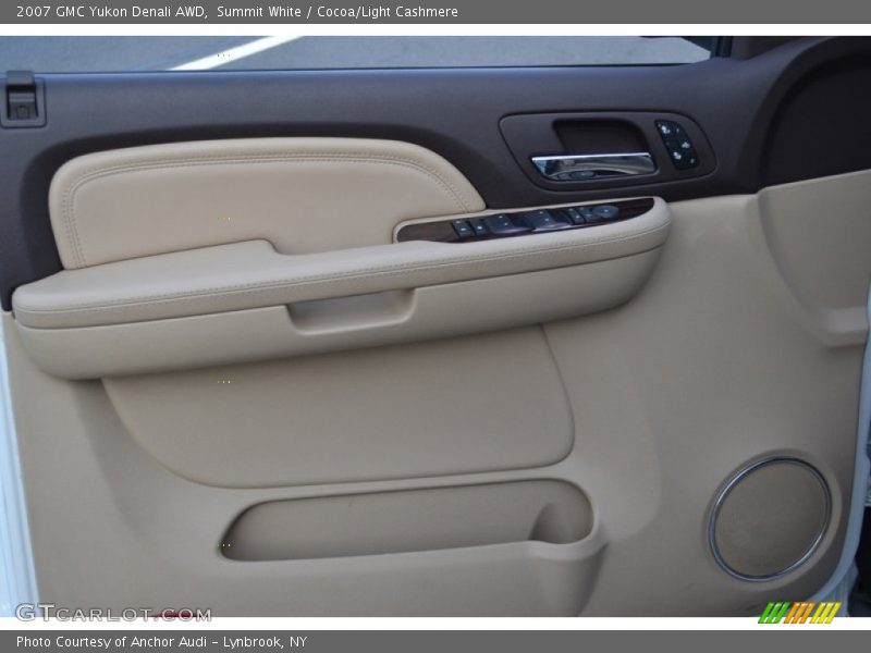 Summit White / Cocoa/Light Cashmere 2007 GMC Yukon Denali AWD