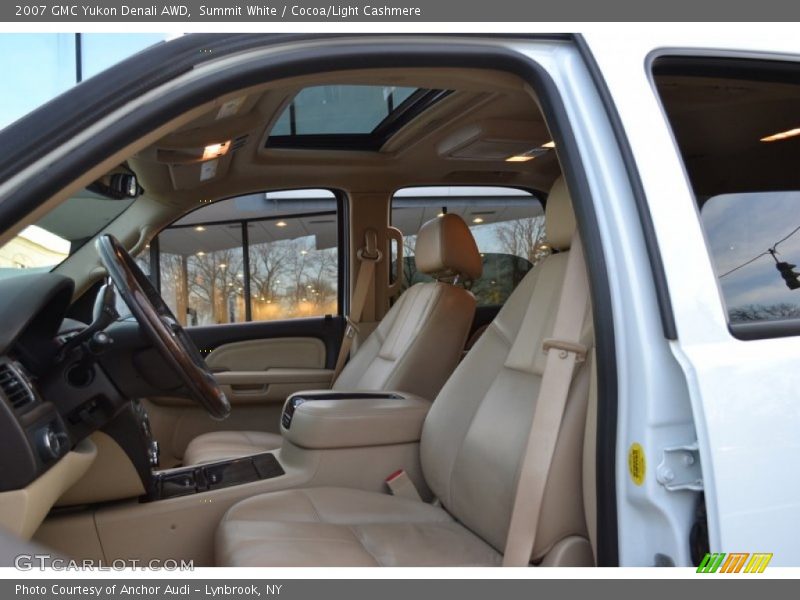 Summit White / Cocoa/Light Cashmere 2007 GMC Yukon Denali AWD