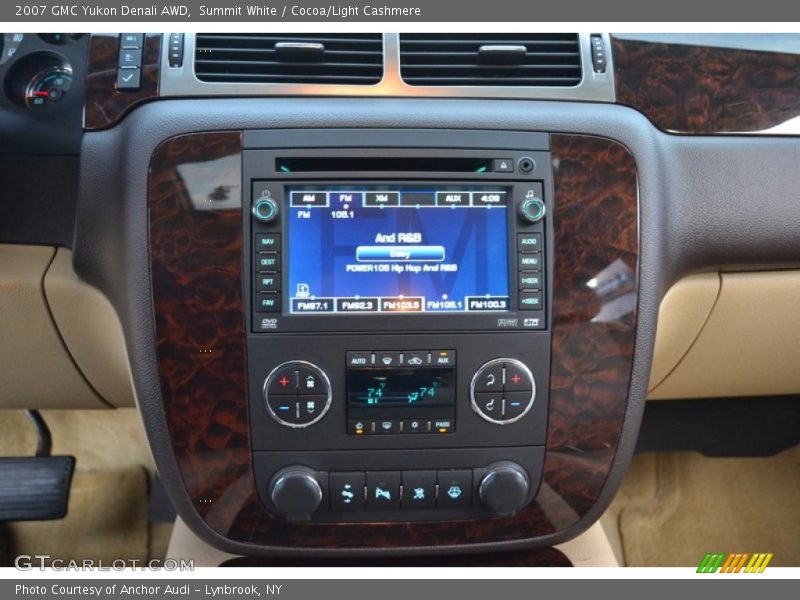Summit White / Cocoa/Light Cashmere 2007 GMC Yukon Denali AWD
