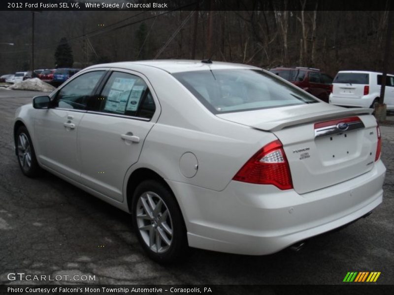 White Suede / Charcoal Black 2012 Ford Fusion SEL V6