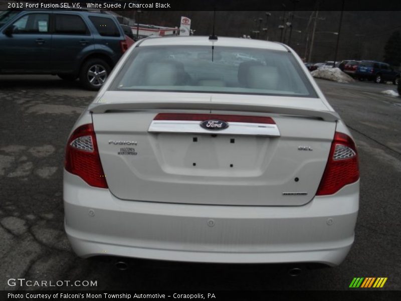 White Suede / Charcoal Black 2012 Ford Fusion SEL V6