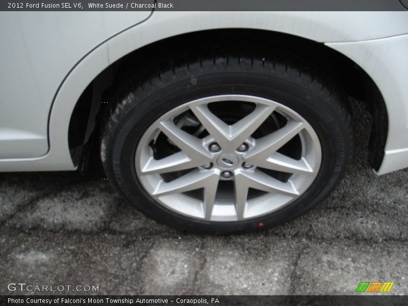 White Suede / Charcoal Black 2012 Ford Fusion SEL V6