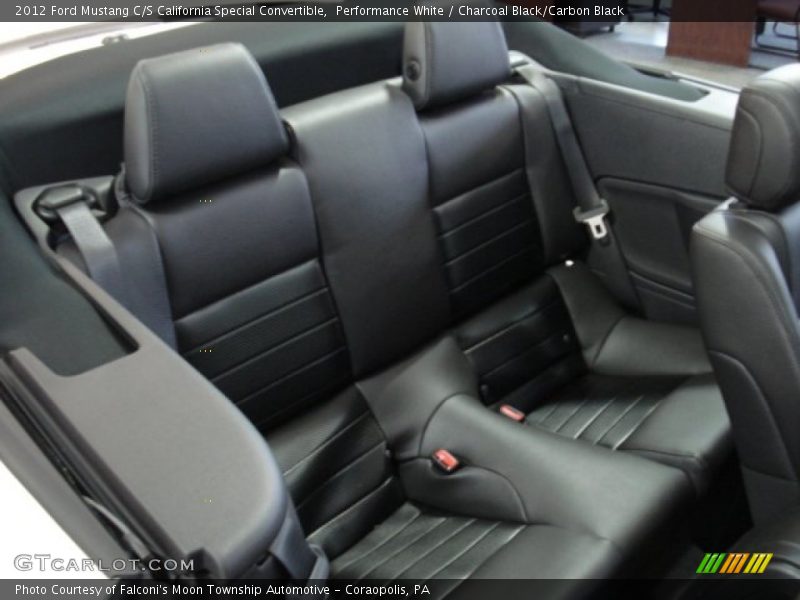 Performance White / Charcoal Black/Carbon Black 2012 Ford Mustang C/S California Special Convertible