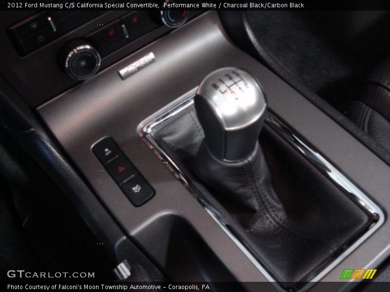 Performance White / Charcoal Black/Carbon Black 2012 Ford Mustang C/S California Special Convertible