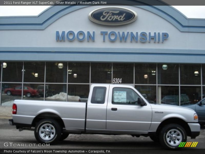 Silver Metallic / Medium Dark Flint 2011 Ford Ranger XLT SuperCab
