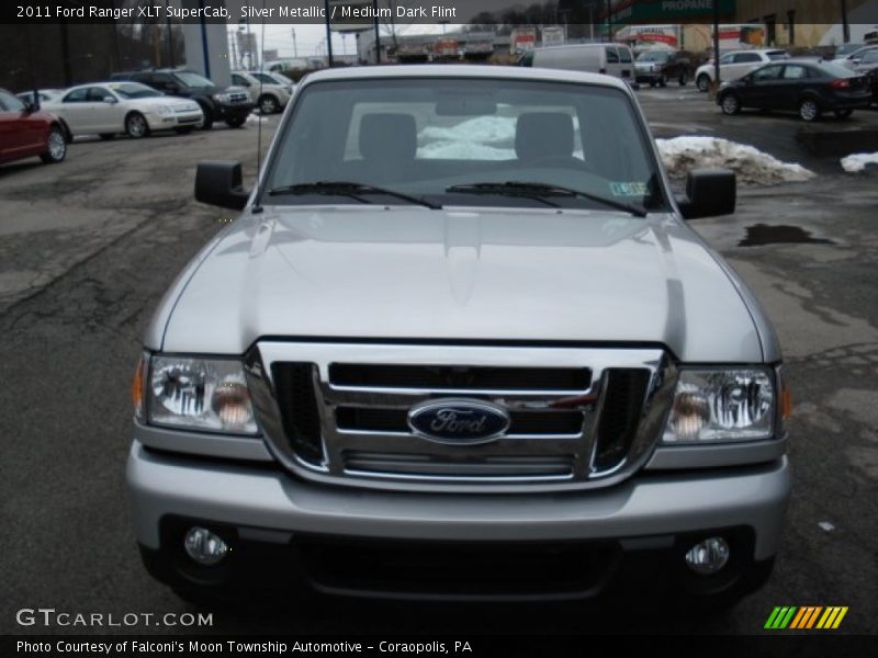 Silver Metallic / Medium Dark Flint 2011 Ford Ranger XLT SuperCab