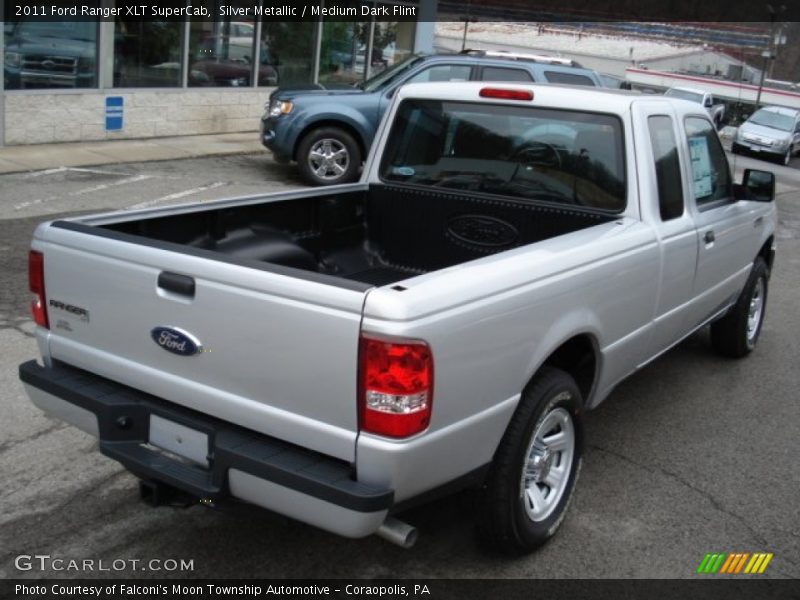Silver Metallic / Medium Dark Flint 2011 Ford Ranger XLT SuperCab