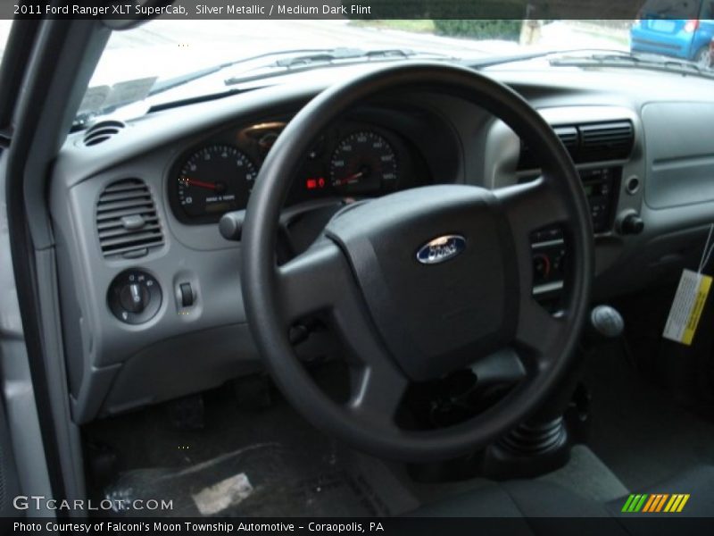 Silver Metallic / Medium Dark Flint 2011 Ford Ranger XLT SuperCab
