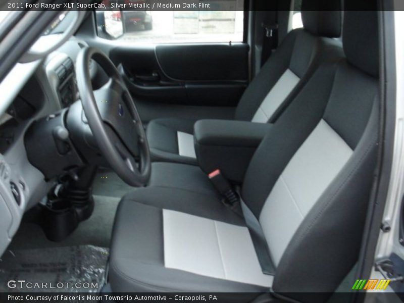 Silver Metallic / Medium Dark Flint 2011 Ford Ranger XLT SuperCab