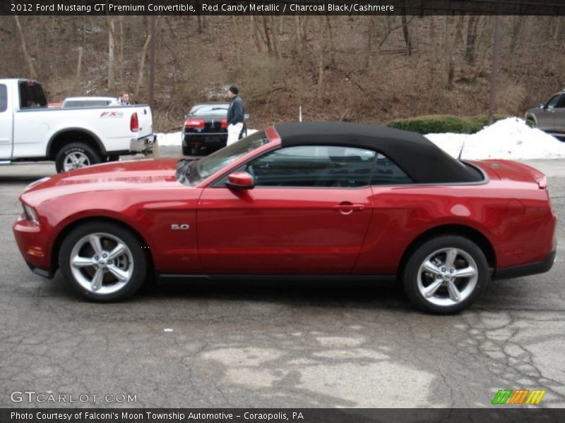 Red Candy Metallic / Charcoal Black/Cashmere 2012 Ford Mustang GT Premium Convertible