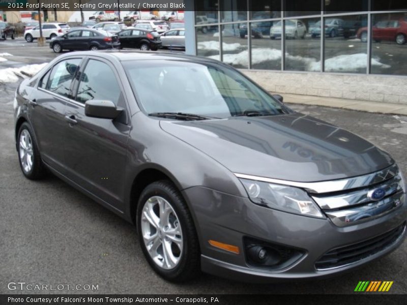 Sterling Grey Metallic / Charcoal Black 2012 Ford Fusion SE